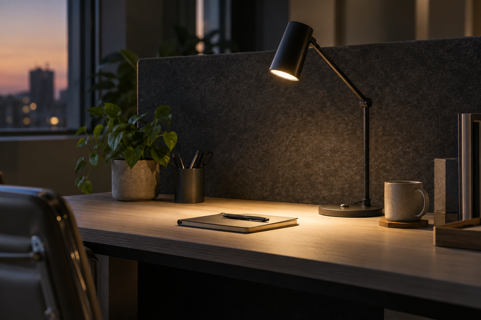 Flux adjustable desk lamp